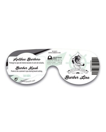 Eurostil Barber Line Antifaz Barbero Negro Negro Pack 50Un