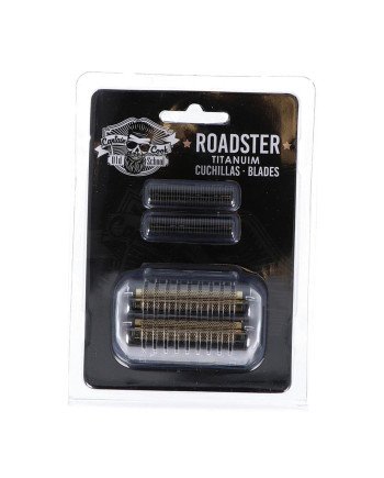 Eurostil Roadster Cuchillas Para Afeitadora Negra Recambio + Cabezal 1U