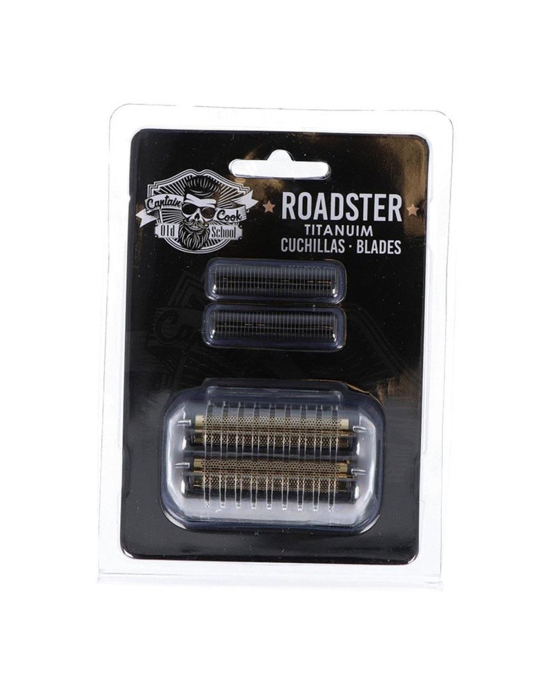 Eurostil Roadster Cuchillas Para Afeitadora Negra Recambio + Cabezal 1U