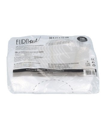 Eurostil Transparentes Guantes Desechables Bolsa 100Un