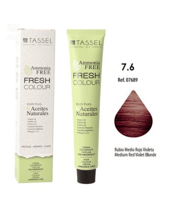 Eurostil Fresh Colour Crema Decolorante 7 6 Rubio Medio Rojo Violeta Sin Amoniaco 1Un