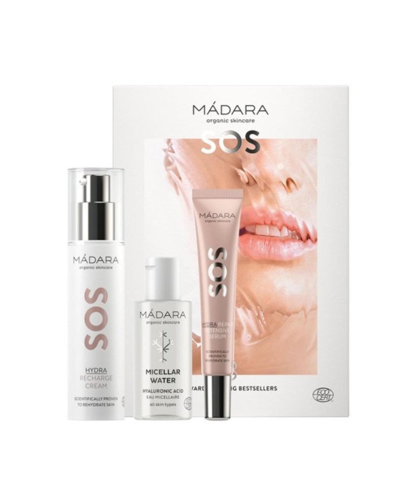Madara Sos Hydra Recgarge Crema Pack 1Un + Agua Micelar 1U + Serum Pack