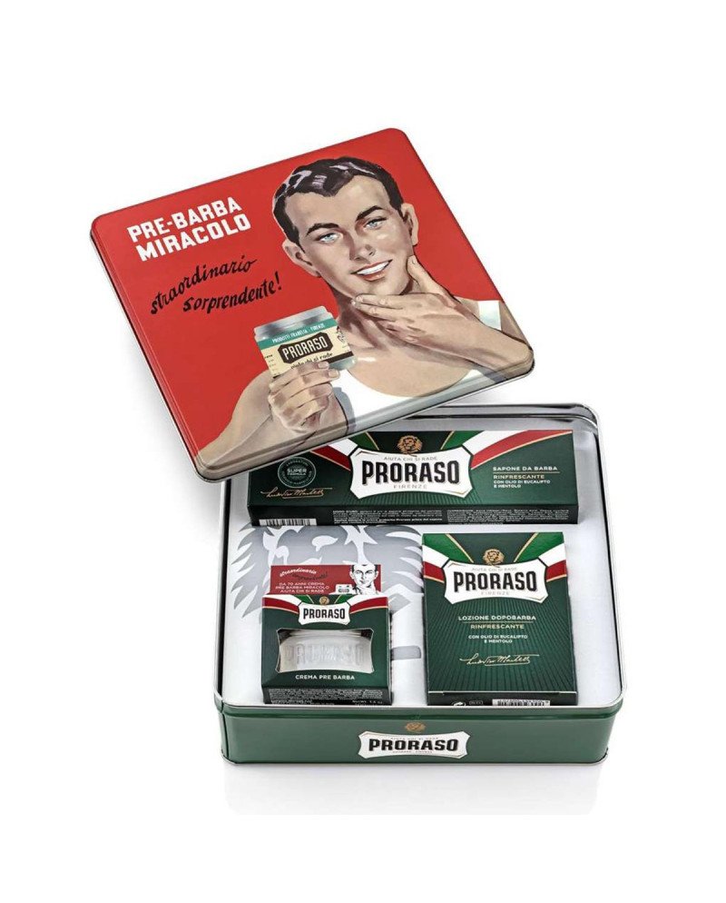 Proraso Refresh Locion 100Ml + Crema 1U + Jabon Facial 1U