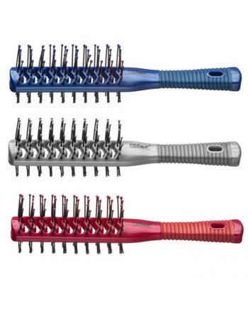 Eurostil Doble Mango Cepillo Esqueleto Bicolor Goma Tunel Colores 1Un