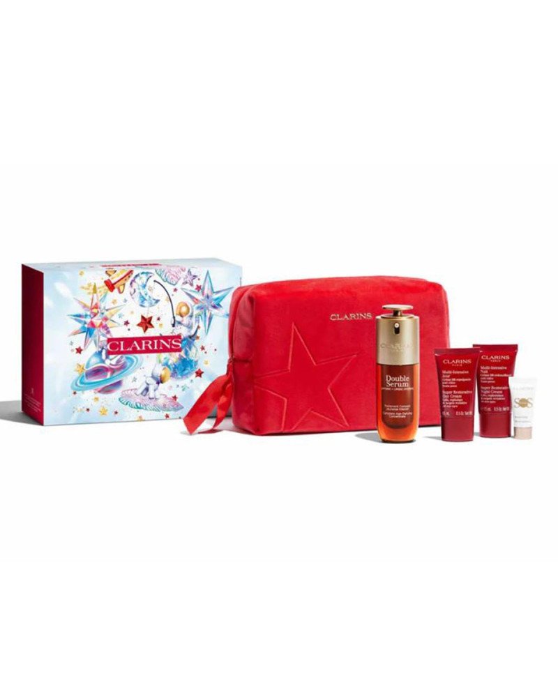 Clarins Double-Serum Serum G9 50Ml + Crema De Dia 15Ml + Crema De Noche 15Ml + Sos Primer Miniatura 1U