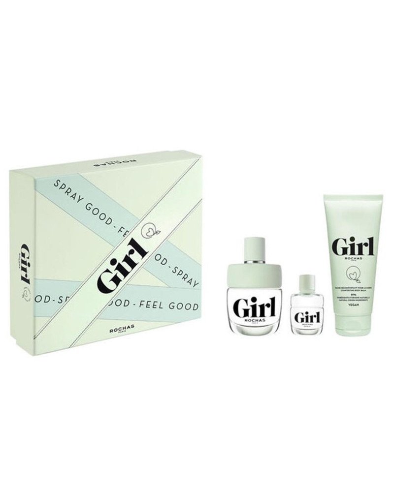 Rochas Girl Eau De Toilette 100Ml Vaporizador + Miniatura Eau De Toilette 7 5Ml + Exfoliante Corporal 100Ml