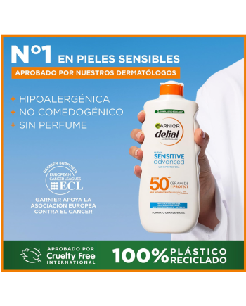 Delial Sensitive Leche Solar Spf50 400ml