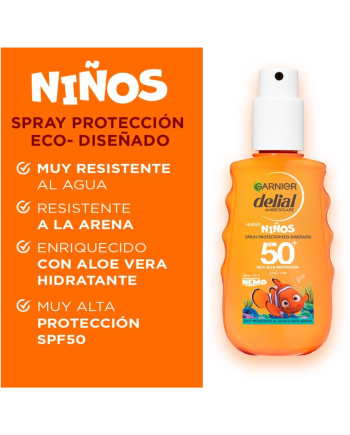 Garnier Delial Spray Protector Eco-Diseñado Spf50 150ml