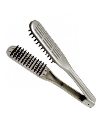 Eurostil Jabali Doble Cepillo Para Alisado-Secador Gris 1Un