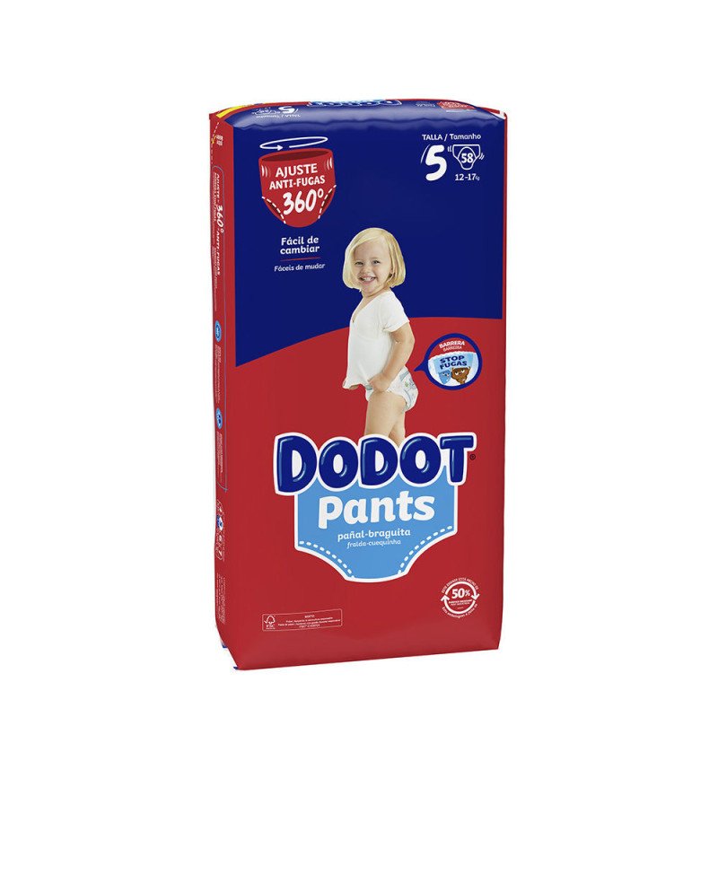 DODOT PANTS ETAPAS talla 5 pañal-braguita 9-15 kg 58 u