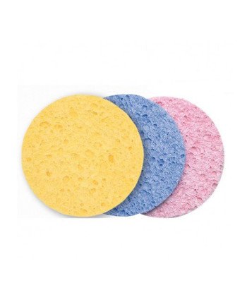 Eurostil Colores Esponja Desmaquillante Celulosa 90Mm Pack 12Un