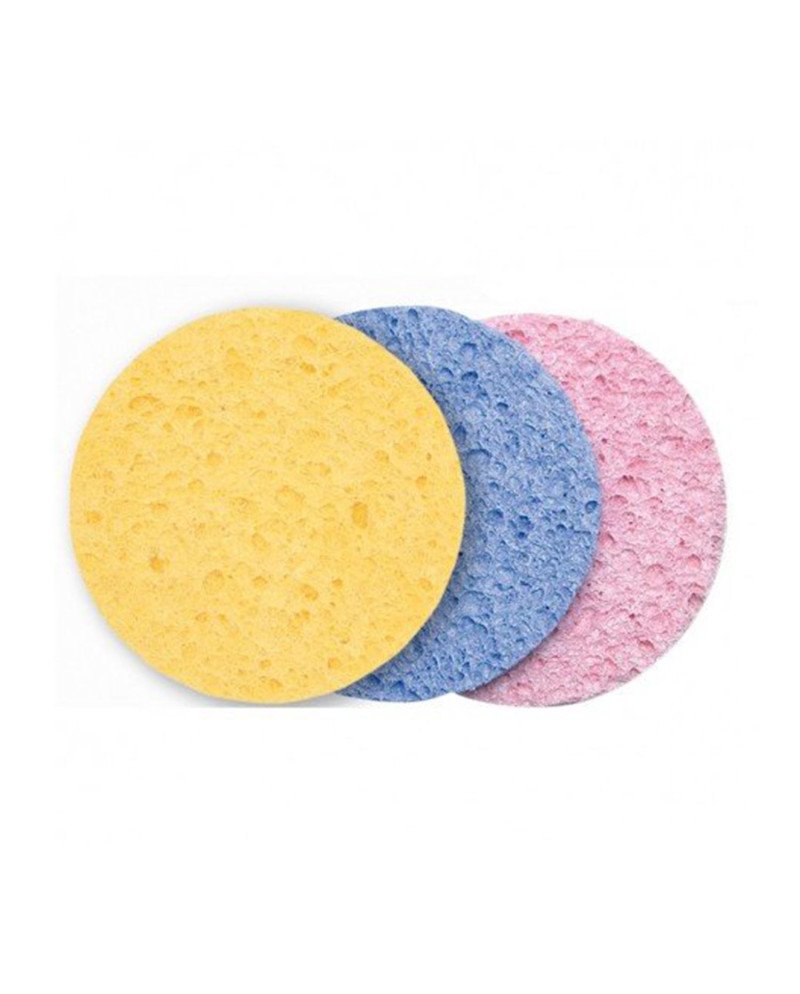 Eurostil Colores Esponja Desmaquillante Celulosa 90Mm Pack 12Un