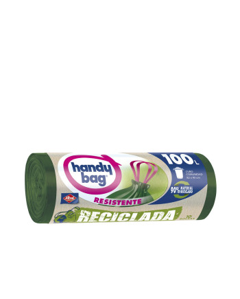 HANDY BAG RECICLADA bolsa basura resistente 100 litros 10 u