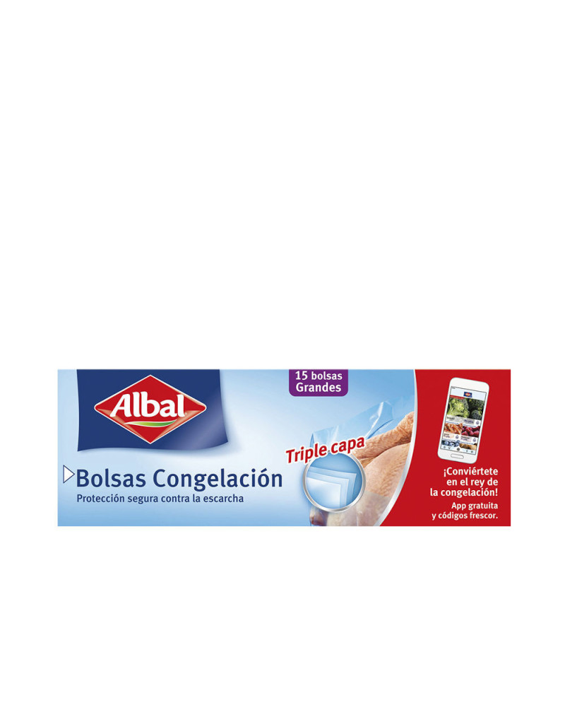 BOLSAS CONGELACION GRANDES triple capa 15 u BOLSAS CONGELACION GRANDES triple capa 15 u