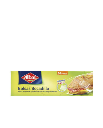 BOLSAS BOCADILLO con solapa de cierre 50 u