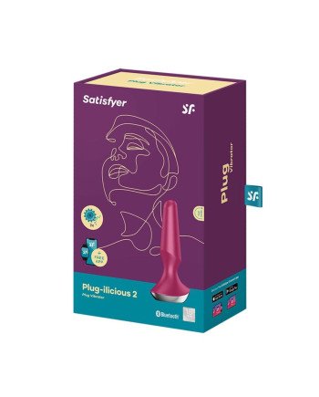 Satisfyer Plug-Ilicious 2 Vibrador Rosa Bluetooth Y App 1Un