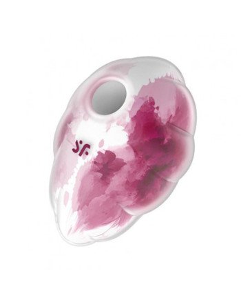 Satisfyer Cloud Dancer Clitoral Double Air Pulse Vibrador Red Print 1Un