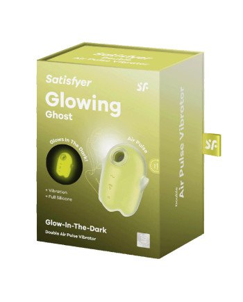 Satisfyer Glowing Ghost Double Air Pulse Vibrador Amarillo 1Un