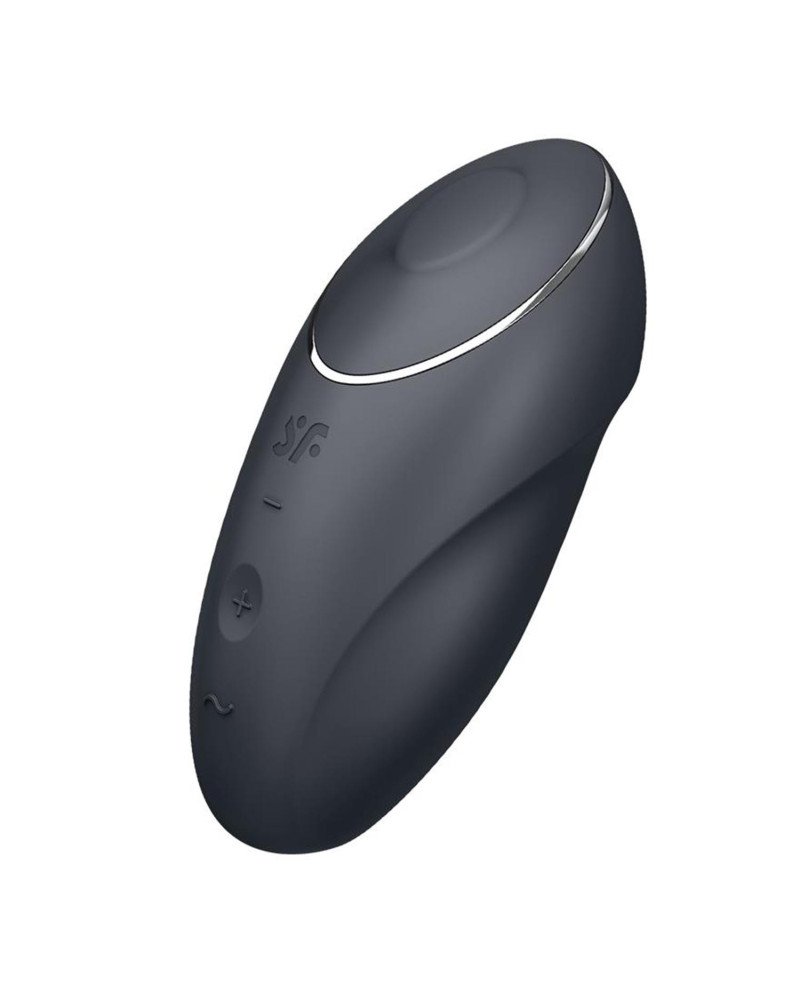 Satisfyer Tap Climax 1 Sensual Tapping Lay-On Vibrador Gris 1Un