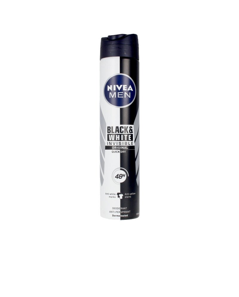 MEN BLACK & WHITE INVISIBLE desodorante vaporizador 200 ml