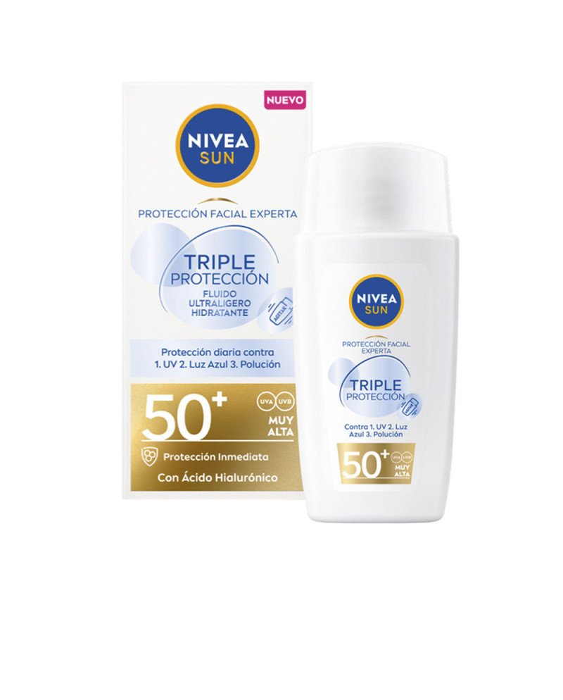 SUN TRIPLE PROTECCION fluido ultraligero facial SPF50+ 40 ml