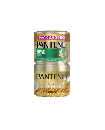 PANTENE SUAVE Y LISO MASCARILLA LOTE 2 x 300 ml