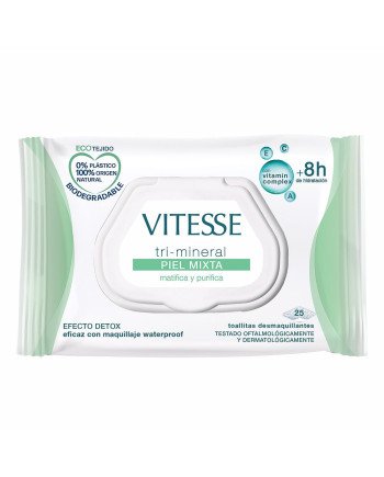 TRI-MINERAL PIEL MIXTA toallitas desmaquillantes 25 u
