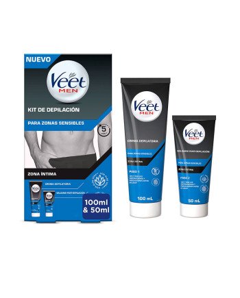 VEET MEN KIT DEPILACIÓN 2 PASOS zonas sensibles 150 ml