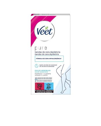 BANDAS DE CERA PURE corporal piel sensible 20 u