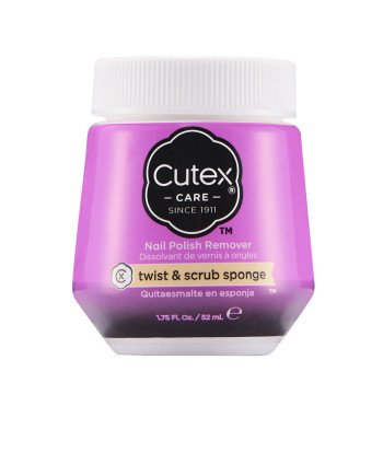 CUTEX SPONGE POLISH REMOVER twist & scrub 52 ml