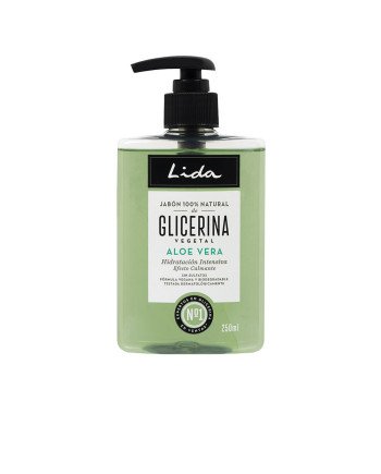 LIDA JABÓN 100% NATURAL manos glicerina y aloe vera 250 ml