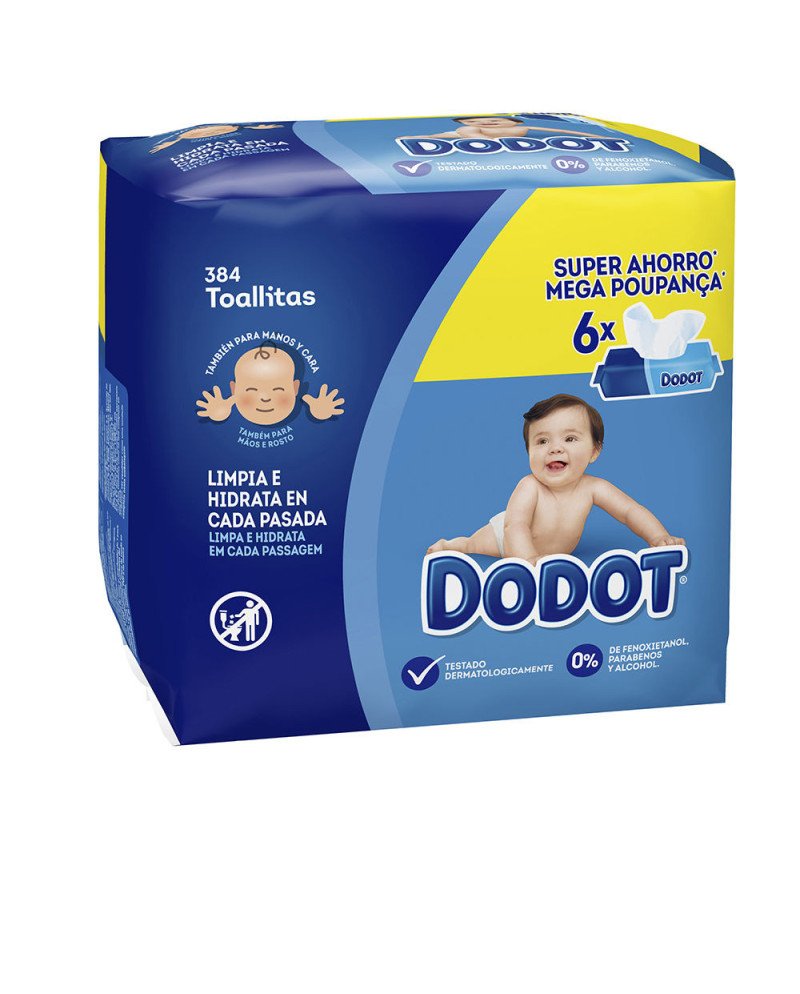 DODOT ETAPAS toallitas húmedas 384 u