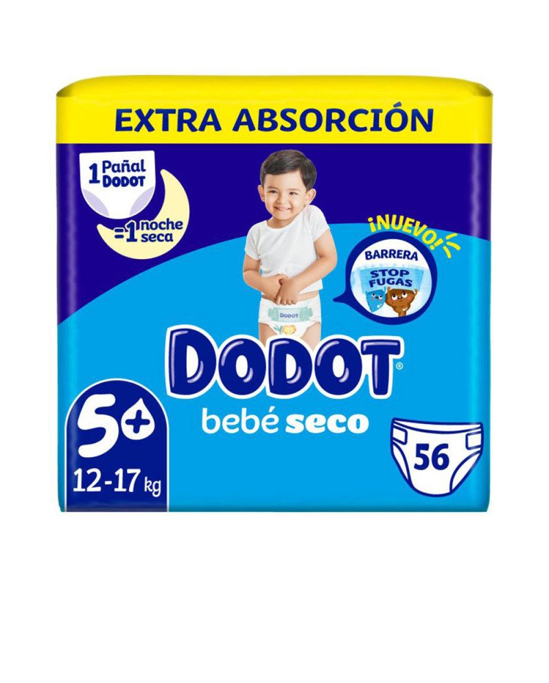 DODOT ETAPAS EXTRA talla 5 pañales 12-17 kg  56 u