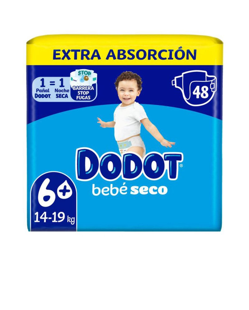 DODOT ETAPAS EXTRA talla 6 pañales 14-20 kg  48 u