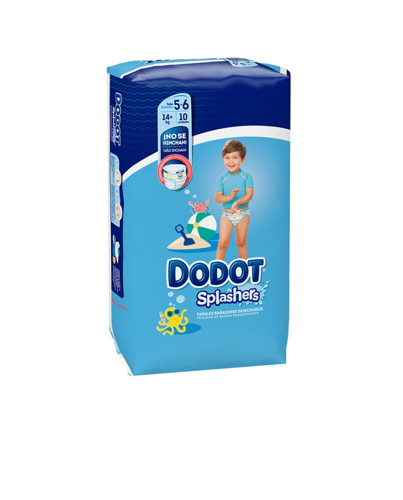 DODOT SPLASHERS bañador desechable talla 5-6 + 14 kg 10 u
