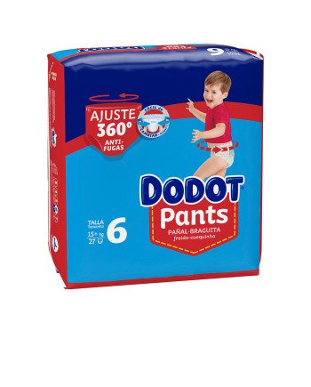 DODOT PANTS pañal-braguita talla 6 15- + kg 27 u