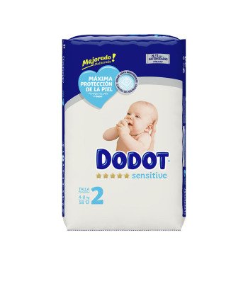 DODOT SENSITIVE RN talla 2 pañales 4-8 kg 58 u