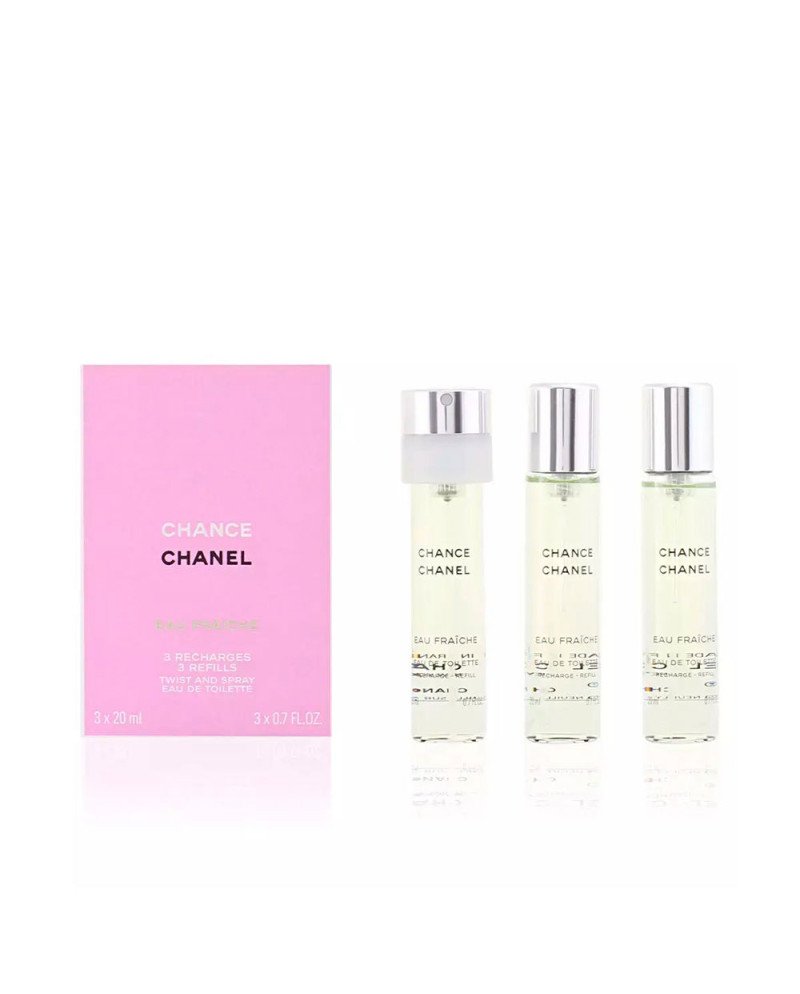 CHANCE EAU FRAICHE eau de toilette vaporizador twist & spray 3 recargas 3 x 20 ml