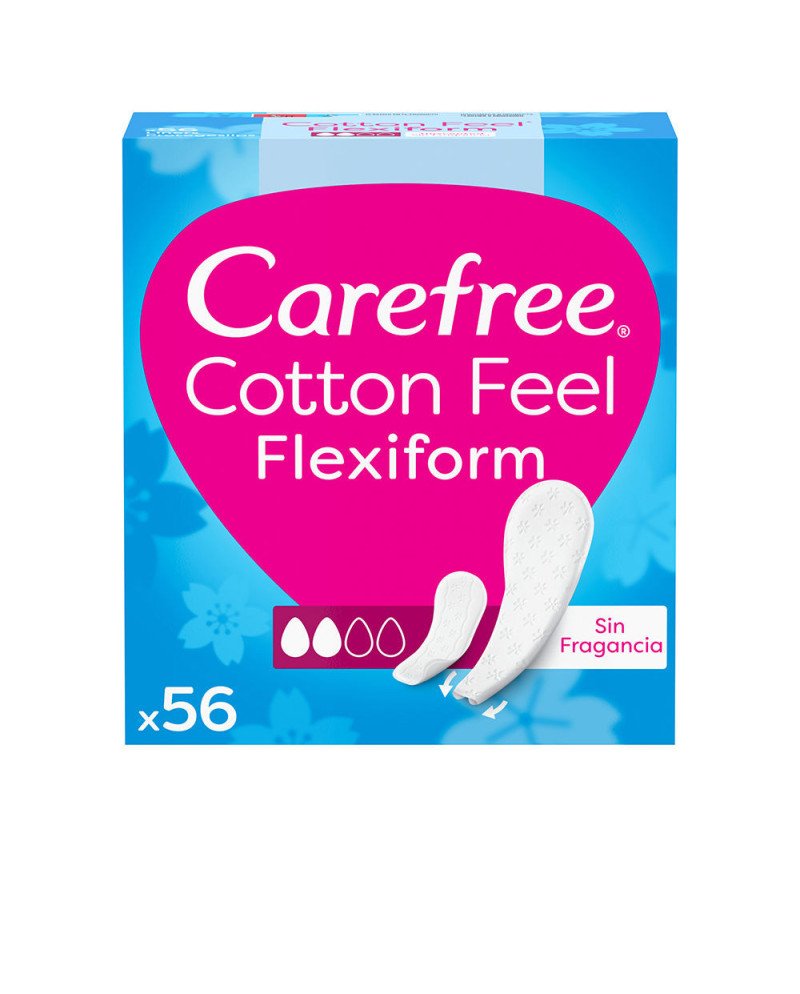 CAREFREE FLEXIFORM protector cotton sin perfume 56 u