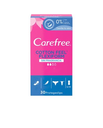 CAREFREE FLEXIFORM protector transpirable sin fragancia 30 u
