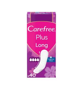 CAREFREE PLUS LONG protector fragancia fresca 40 u