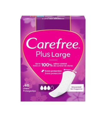CAREFREE PLUS LARGE protector sin fragancia 48 u