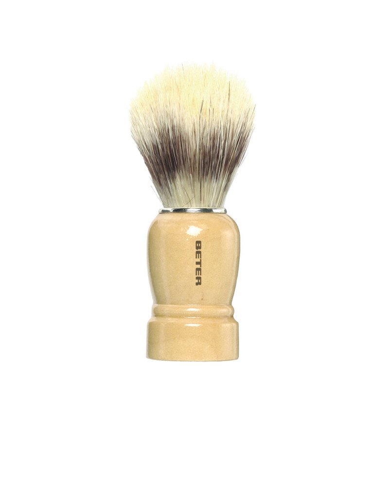 BROCHA DE AFEITAR mango madera pelo sintético 1 u