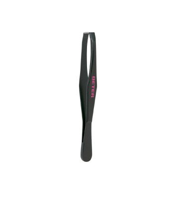 PINZA depilar punta recta acero negro 1 u