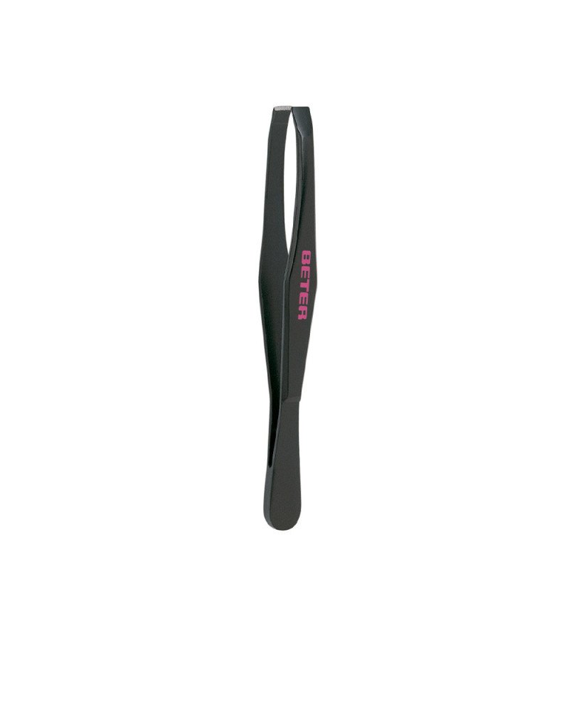 PINZA depilar punta recta acero negro 1 u
