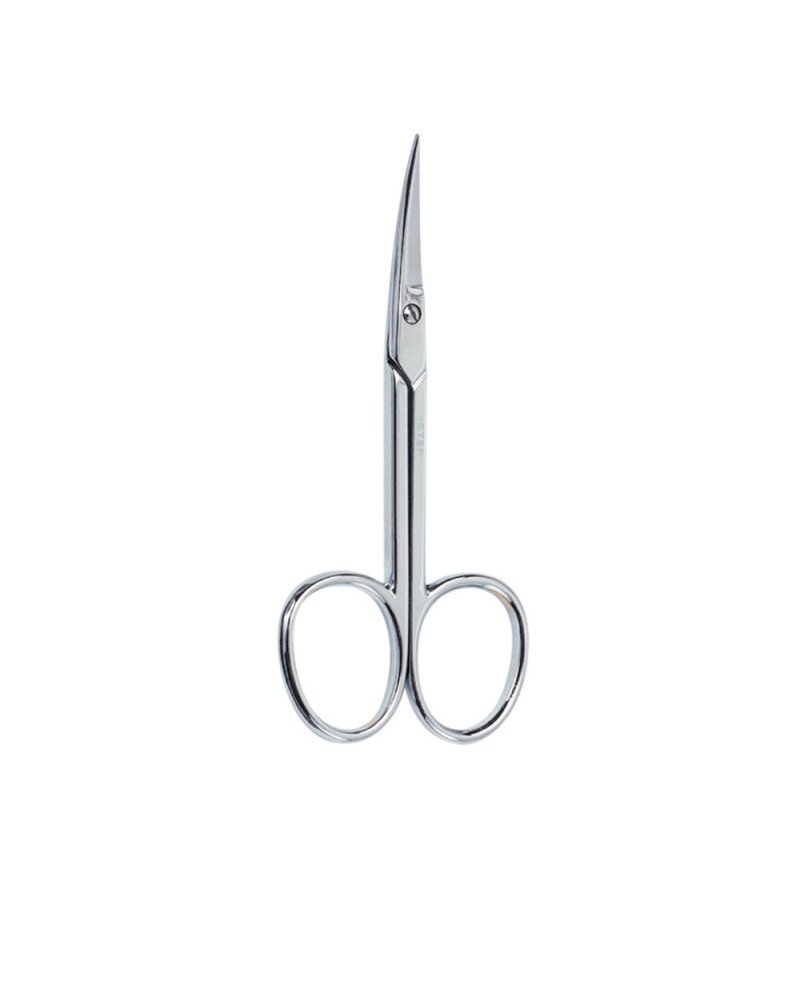 TIJERAS manicura pieles curva cromada 1 pz