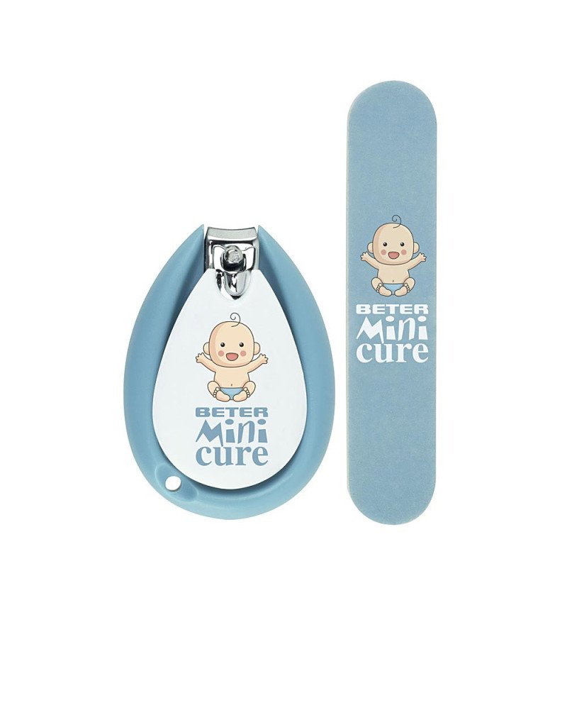 MINI CURE CUIDADO UÑAS BEBÉS AZUL lote 2 pz