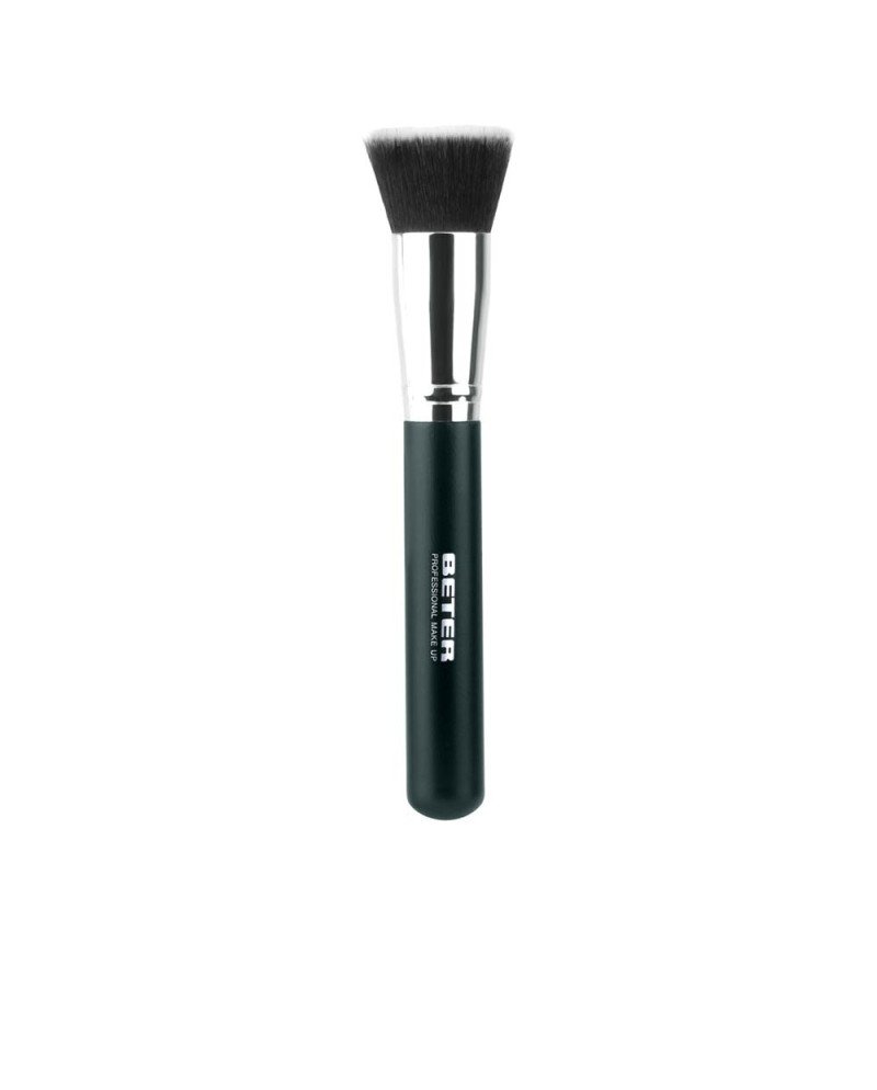 BROCHA MAQUILLAJE kabuki plana pelo sintético 17 cm
