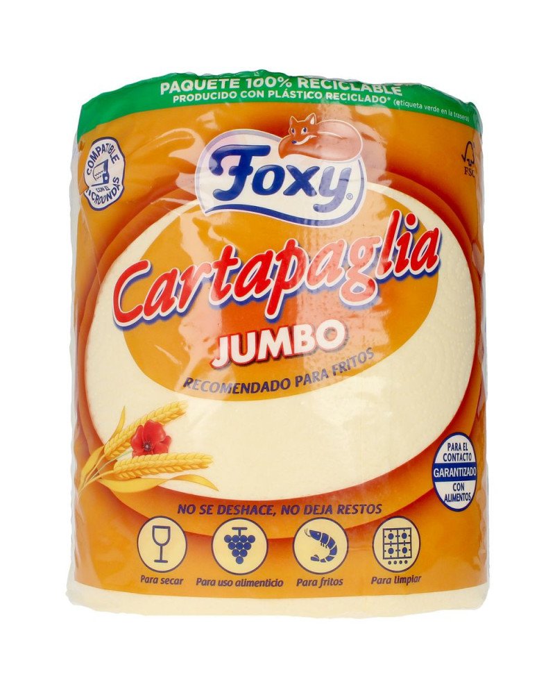CARTAPAGLIA JUMBO papel cocina especial fritos 60 metros 1 u