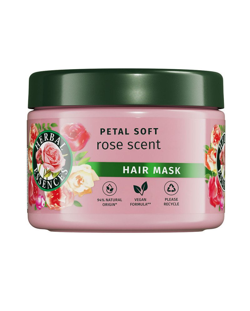 HERBAL ESSENCE ROSAS mascarilla suavidad 500 ml